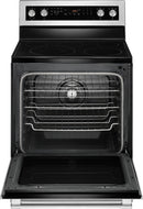 Maytag - 6.4 Cu. Ft. Self-Cleaning Freestanding Fingerprint Resistant Electric Convection Range - Stainless steel