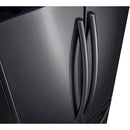 Samsung - 30" Wide, 22 cu. ft. French Door Fingerprint Resistant Refrigerator - Black stainless steel