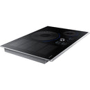 Samsung - 30" Induction Cooktop with WiFi and Virtual Flame™ - Stainless steel