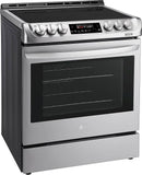 LG - 6.3 Cu. Ft. Slide-In Electric Range with ProBake Convection - Stainless steel