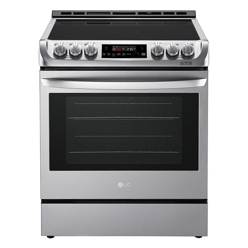 LG - 6.3 Cu. Ft. Slide-In Electric Range with ProBake Convection - Stainless steel