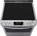 LG - 6.3 Cu. Ft. Slide-In Electric Range with ProBake Convection - Stainless steel