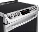 LG - 6.3 Cu. Ft. Slide-In Electric Range with ProBake Convection - Stainless steel