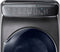 Samsung - 7.5 cu. ft. Capacity FlexDry Fingerprint Resistant Electric Dryer with Steam - Black stainless steel