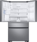 Samsung - 22.6 Cu. Ft. 4-Door Flex French Door Counter-Depth Fingerprint Resistant Refrigerator - Stainless steel