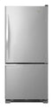 Whirlpool - 18.5 Cu. Ft. Bottom-Freezer Refrigerator - Stainless steel