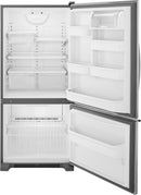 Whirlpool - 18.5 Cu. Ft. Bottom-Freezer Refrigerator - Stainless steel