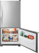 Whirlpool - 18.5 Cu. Ft. Bottom-Freezer Refrigerator - Stainless steel