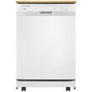 Whirlpool - 24" Front Control Tall Tub Portable Dishwasher - White