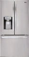 LG - 27.9 French Door Smart Wi-Fi Enabled Refrigerator - Stainless steel