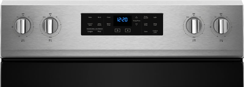 Whirlpool - 5.3 Cu. Ft. Self-Cleaning Freestanding Electric Convection Range - Stainless steel