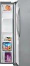 Frigidaire - 22.2 Cu. Ft. Counter-Depth Side-by-Side Refrigerator - Stainless steel