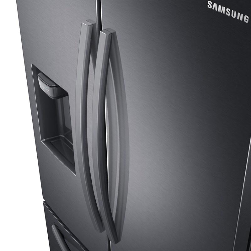 Samsung - 27-cu ft French Door Refrigerator with Dual Ice Maker - Fingerprint-Resistant Black Stainless Steel