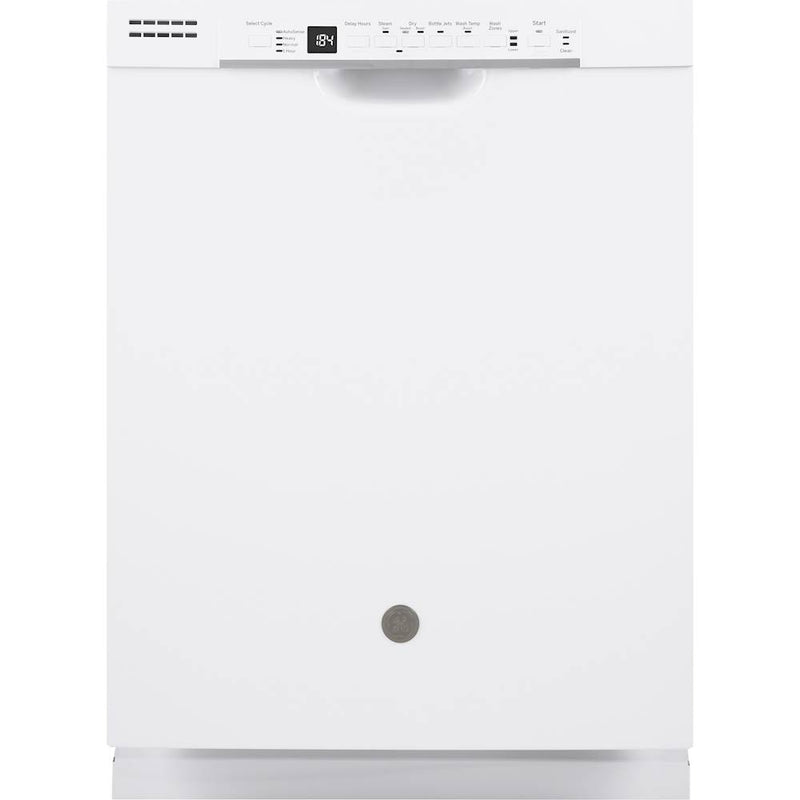 GE - 24" Front Control Built-In Dishwasher with 3rd Rack, 50 dBA - White