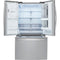 LG - 21.9 Cu. Ft. French InstaView Door-in-Door Counter-Depth Refrigerator - Stainless steel