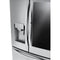 LG - 21.9 Cu. Ft. French InstaView Door-in-Door Counter-Depth Refrigerator - Stainless steel