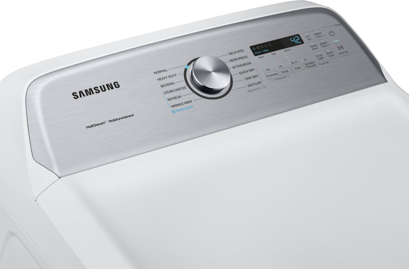 Samsung - 7.4 Cu. Ft. 11-Cycle Gas Dryer with Steam - White