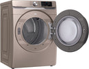 Samsung - 7.5 Cu. Ft. 10-Cycle Gas Dryer with Steam - Champagne