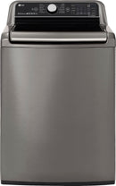LG - 5.5 Cu. Ft. 12-Cycle Top-Loading Washer with TurboWash3D™ Technology - Graphite Steel
