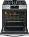Frigidaire - Gallery 5.6 Cu. Ft. Slide-In Gas Range with Air Fry - Stainless steel