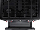 Samsung - 5.8 Cu. Ft. Self-Cleaning Freestanding Gas Range - Black stainless steel