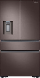 Samsung - 22.6 Cu. Ft. 4-Door Flex French Door Counter-Depth Refrigerator - Tuscan Stainless Steel