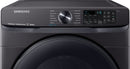 Samsung - 7.5 Cu. Ft. 12-Cycle Smart Wi-Fi Gas Dryer with Steam - Black stainless steel