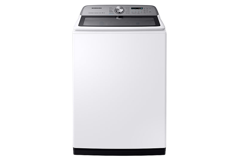 Samsung - 5.4 Cu. Ft. High Efficiency Top Load Washer with Steam - White
