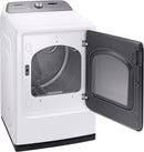 Samsung - 7.4 Cu. Ft. 10-Cycle Electric Dryer with Steam - White
