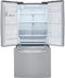 LG - 24.5 Cu. Ft. French Door Refrigerator with Wi-Fi - Stainless steel