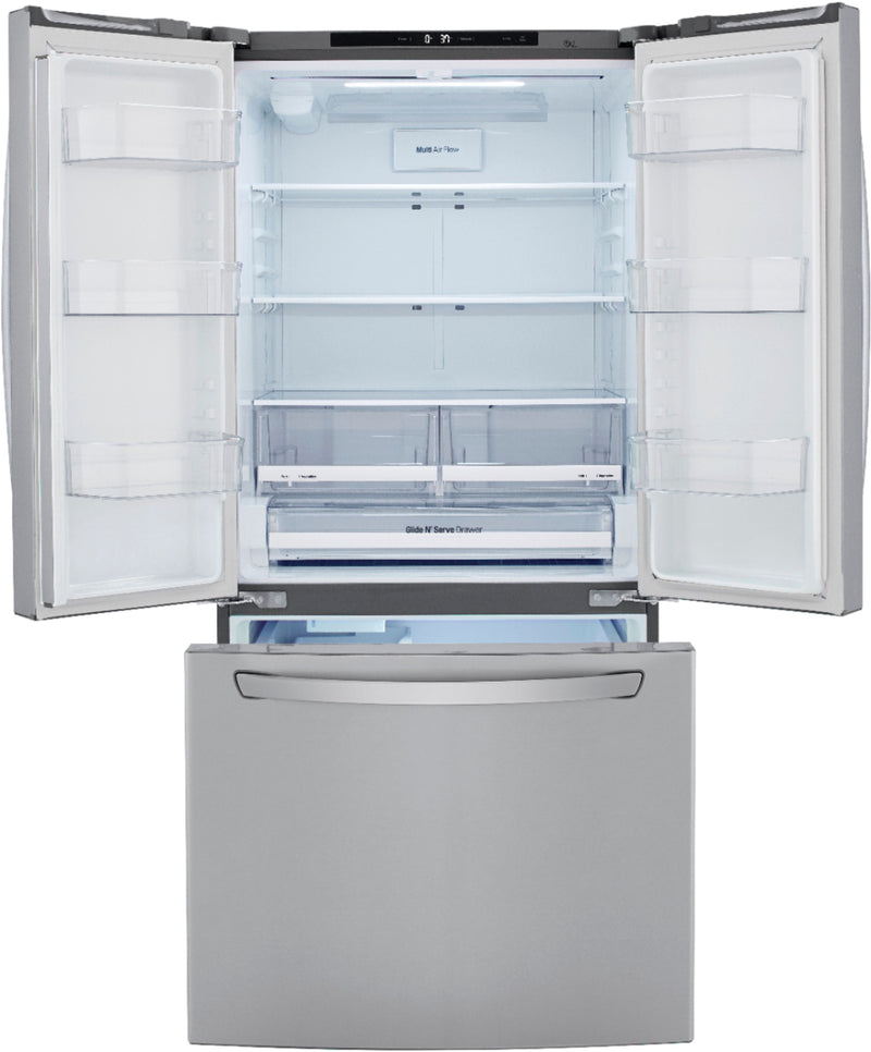 LG - 25.1 Cu. Ft. French Door Refrigerator - Stainless steel
