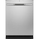 GE - Stainless Steel Interior Fingerprint Resistant Dishwasher with Hidden Controls - Stainless steel