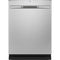 GE - Stainless Steel Interior Fingerprint Resistant Dishwasher with Hidden Controls - Stainless steel