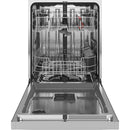 GE - Stainless Steel Interior Fingerprint Resistant Dishwasher with Hidden Controls - Stainless steel