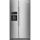 KitchenAid - 19.8 Cu. Ft. Side-by-Side Counter-Depth Refrigerator - Stainless steel