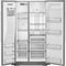 KitchenAid - 19.8 Cu. Ft. Side-by-Side Counter-Depth Refrigerator - Stainless steel