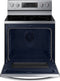 Samsung - 5.9 Cu. Ft. Freestanding Electric Convection Range with Self-Steam Cleaning - Stainless steel