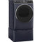 GE - 7.8 Cu. Ft. 12-Cycle Electric Dryer with Steam - Sapphire Blue