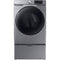 Samsung - 7.5 Cu. Ft. 10-Cycle Gas Dryer with Steam - Platinum