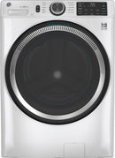 GE - 4.8 Cu. Ft. 10-Cycle High-Efficiency Front-Loading Washer with UltraFresh Vent System with OdorBlock - White on White
