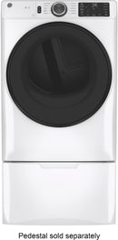 GE - 7.8 Cu. Ft. 10-Cycle Electric Dryer - White On White