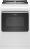 Whirlpool - 7.4 Cu. Ft. 35-Cycle Smart Capable Electric Dryer with Steam - White
