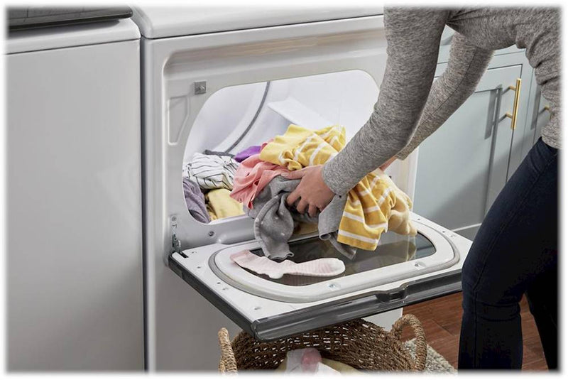 Whirlpool - 7.4 Cu. Ft. 35-Cycle Smart Capable Electric Dryer with Steam - White