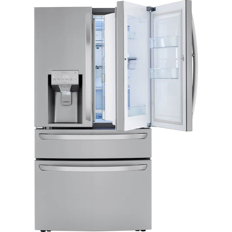 LG - 29.5 Cu. Ft. 4-Door French Door Refrigerator with Door-in-Door and Craft Ice - PrintProof Stainless Steel