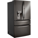 LG - 29.5 Cu. Ft. 4-Door French Door Refrigerator with Door-in-Door and Craft Ice - PrintProof Black Stainless Steel