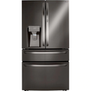 LG - 29.5 Cu. Ft. 4-Door French Door Refrigerator with Door-in-Door and Craft Ice - PrintProof Black Stainless Steel