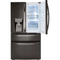 LG - 29.5 Cu. Ft. 4-Door French Door Refrigerator with Door-in-Door and Craft Ice - PrintProof Black Stainless Steel