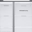 Samsung - 22 Cu. Ft. Side-by-Side Counter-Depth Refrigerator - Stainless steel