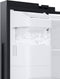 Samsung - 26.7 Cu. Ft. Side-by-Side Refrigerator with 21.5" Touch-Screen Family Hub - Black stainless steel