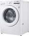 LG - 4.5 Cu. Ft. 8-Cycle High-Efficiency Front-Loading Washer with 6Motion Technology - White